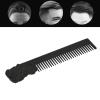 Beard Comb, Stylish Mustache Comb Smoothing Comb Teeth Three Dimensional Portrait Shape for Home for Travel for Office (Black) view 2