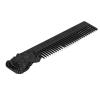 Beard Comb, Stylish Mustache Comb Smoothing Comb Teeth Three Dimensional Portrait Shape for Home for Travel for Office (Black) view 4