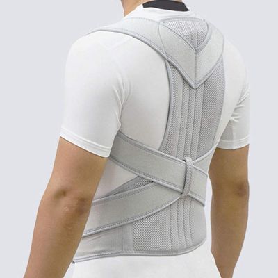 Adjustable Back Posture Corrector Brace Support Belt Spine Back Shoulder Lumbar Posture Correction For Men And Women Xxl-black_oversized Back Brace Shoulder Support Back Support Belt For Men (Gray l )