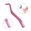 1pcs Eyelash Applicator,2 in 1 Eyelash Applicator Tool,Lash Tweezers Strip Lashes,Double Ended Eyelash Tool with Built in Lash Comb for Precise Lash Application, Curved Eyelash Tweezers Nipper(Pink) view 3