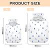 Cute Marine Anchor Lighthouse Pattern Hot Water Bottle with Soft Cover, 1 Liter Hot Water Bag for Neck and Shoulder Pain Relief, Hand Feet Warmer view 2
