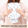 Cute Marine Anchor Lighthouse Pattern Hot Water Bottle with Soft Cover, 1 Liter Hot Water Bag for Neck and Shoulder Pain Relief, Hand Feet Warmer view 4