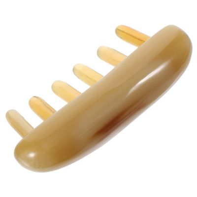 Healeved Ox Horn Comb Natural Horn Comb Scalp Massage Tool Guasha Tool for Hair Accessories for Scalp Exfoliator and Massager for Curls