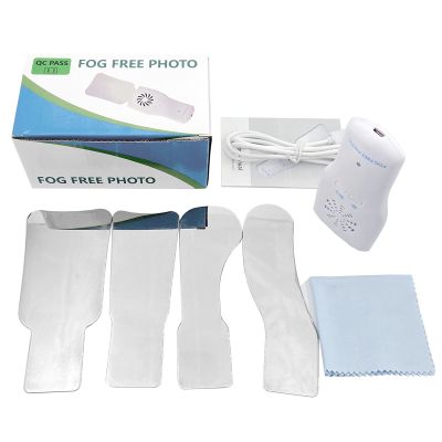 Dental Anti-Fog Mirrors Set with LED Light Fog Free Intraoral Photography Reflectors Mirror