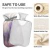 Lavender Highland Cattle Unicorn Hot Water Bottle with Velvet Cover, 1L Hot Water Bag for Hot and Cold Compress, PVC Hand Feet Warmer view 3