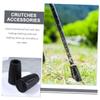 Garneck 10pcs Trekking Pole Slip Foot Pad Crutch Tips for Cane Tips Thickened Non-slip for Hiking Walking Stick view 4