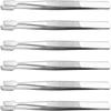 Beaupretty Lash Tool Makeup Kit 6 Pieces Eyebrow Tweezers Stainless Steel Eyelash Stamp Tweezers Cash Stamp Clips for Hair and Eyebrows Personal Tool view 1