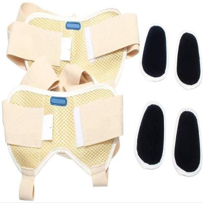 Samnuerly 2 Pcs Hernia Inguinal Support Belt Double Hernia Support Truss with 2 Removable Compression Pads and Slim Adjustable Straps for Single/Double Hernia belt