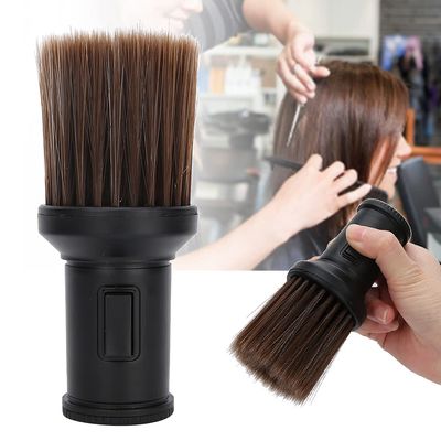 ANKROYU Multifunctional Broken Hair Sweep Brush, Detachable Beard Shaving Brush, Sweeping Duster Hair Sweep Tool for Barber Shop(Black)