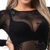Buitifo Women Sexy Lingerie Fishnet Top Exotic Beach Cover Up(Black,M) view 3