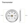 0-120 Stainless Steel Clamp-on Tube thermometer On Tube Heating Spring 63mm for Pipes, for SURFACE,Oil, Power Plants, Boat view 3