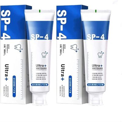 2 SP-4 Toothpaste All Smiles - Brightening & Stain Removing Toothpaste Natural Teeth Whitener SP4 Whitening Toothpaste