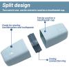 FORYNXHWIN 2 Pcs Travel Toothbrush Cup Travel Toothbrush Case Washing Cup Toothbrush Holder Travel Cup for Travel Hiking Camping Business Trip BathroomBlue and Grey view 4