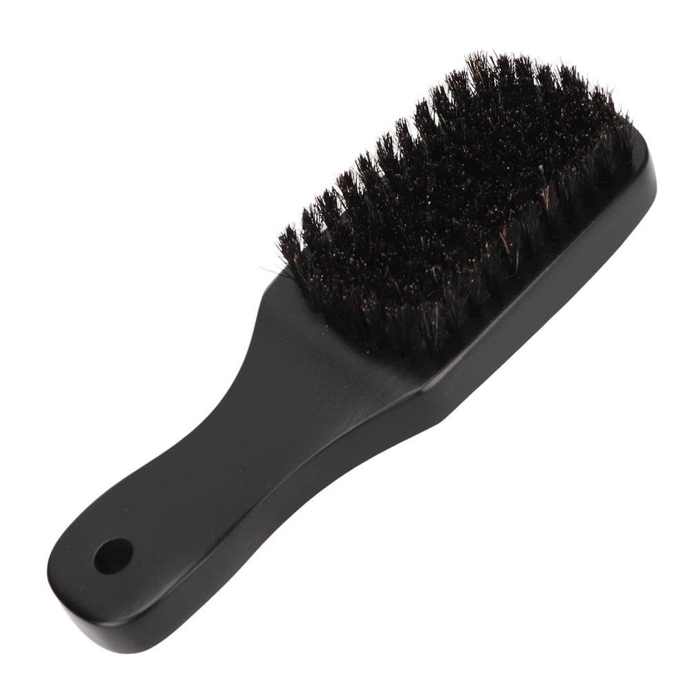 Beard Grooming Brush, Ergonomic Handle Elastic Hair Cleaning Brush Residue Remover for Daily Use for Men