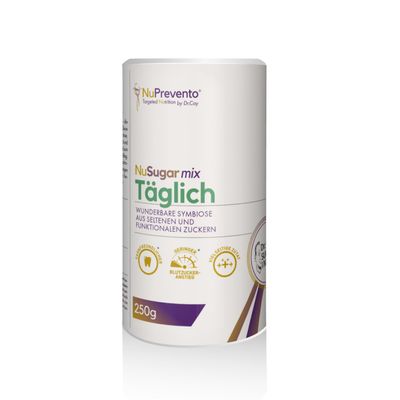 NuPrevento Everyday sugar mix - a calorie-optimized sugar mix for a healthy diet (can of 250g)