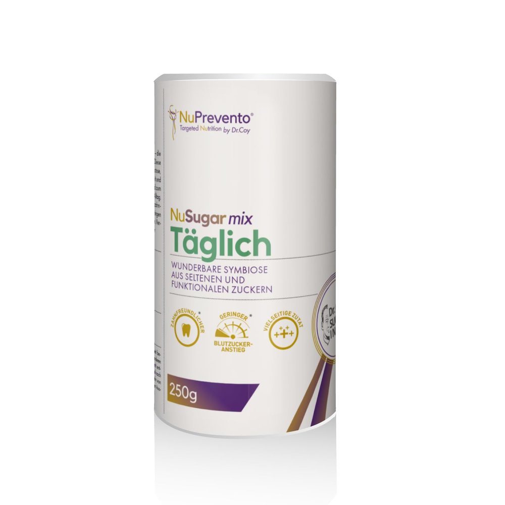 NuPrevento Everyday sugar mix - a calorie-optimized sugar mix for a healthy diet (can of 250g)