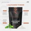 L-Glutamine Powder 150g  Unflavoured  Vegan Fermented Amino Acid  100% Pure  Resealable and Recyclable Pouch by Alpha01 view 2