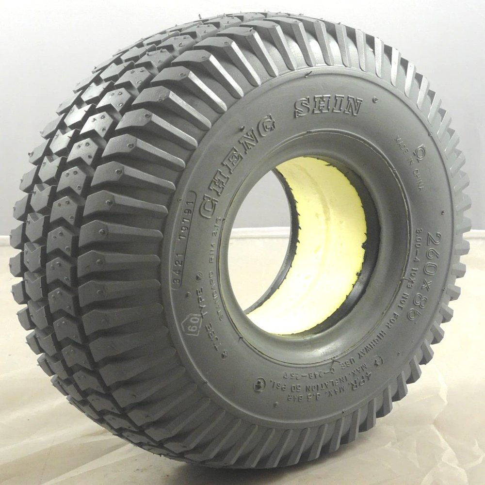 1 of 3.00-4 Solid Grey Block Mobility Scooter Tyre (260x85)(300x4)