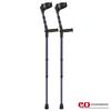 Ossenberg Soft Grip Closed Cuff Double Adjustable Crutches - Blue - Pair | Height Adjustable Elbow Crutches for Men Women Adults Arthritis Soft Comfy Handle Forearm Ergonomic view 3