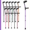 Ossenberg Soft Grip Closed Cuff Double Adjustable Crutch - Purple - Single | Height Adjustable Elbow Crutch for Men Women Adults Arthritis Soft Comfy Handle Forearm Ergonomic view 1