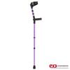 Ossenberg Soft Grip Closed Cuff Double Adjustable Crutch - Purple - Single | Height Adjustable Elbow Crutch for Men Women Adults Arthritis Soft Comfy Handle Forearm Ergonomic view 3