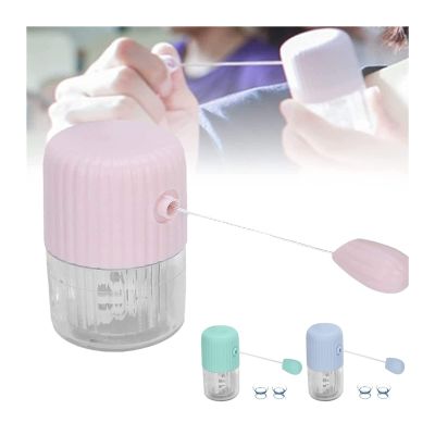 Efficient Portable Contact Lens Manual Spin Cleaner for Soft and Hard Lenses, Manual Spin Lens Cleaner, Portable Contact Lens Cleaner Machine with Drawstring, for Daily Soft and Hard Lens Care (Color