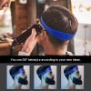 Neckline Shaving Template, Flexible Curved Silicone Haircut Band Hair Cutting Guide Haircut Fade Band Men's Haircut Band Hair Trimming Guide for Man DIY Haircut (Blue) view 2