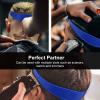 Neckline Shaving Template, Flexible Curved Silicone Haircut Band Hair Cutting Guide Haircut Fade Band Men's Haircut Band Hair Trimming Guide for Man DIY Haircut (Blue) view 4