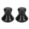 2pcs Black Gua Sha Facial Tools, Practical Massager Roller Tool for Skin Firming, Mushroom Shape Face Lift Tool for Wrinkles Removal, Lightweight Lymphatic Drainage Massager for Home Salon view 1