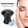 2pcs Black Gua Sha Facial Tools, Practical Massager Roller Tool for Skin Firming, Mushroom Shape Face Lift Tool for Wrinkles Removal, Lightweight Lymphatic Drainage Massager for Home Salon view 3
