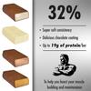 Weider 32% High Protein Bar (12x60g) Chocolate Flavour. Chocolate Coated Bar with High Protein Content Core. Muscle Building and Maintenance Support. Ideal Before or After Training. Delicious Tastes view 4