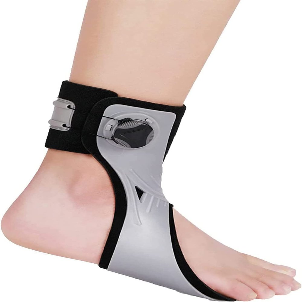 CUSMA Drop Foot Brace Orthosis, Ankle Foot Brace Splint for Foot Drop Plantar, for Hemiplegia Stroke Tendonitisinjury Recover,Right,XL(42~44)