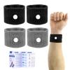 Plus Size Travel Sickness Bands, 2 Pairs Wide Wrists Anti Sickness Wristbands Morning Sickness Relief Pregnancy Adult Sea Bands Motion Sickness Nausea Bands for Car Sea Cruise Flying Pregnancy view 1