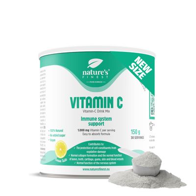 Nature's Finest by Nutrisslim Vitamin C Supplement, High dose ascorbic Acid, Immune Powder for Energy and Immunity Boost, Vegan Antioxydant for Adults