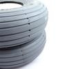 1 Pair of 3.00-4 Grey Solid Ribbed Mobility Scooter Tyres (260x85)(300x4) view 2