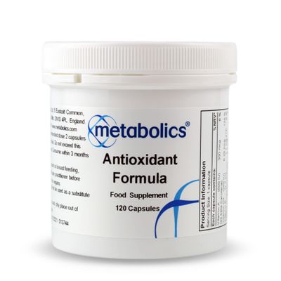 Antioxidant Formula 60 Capsules | Comprehensive BroadSpectrum Antioxidant Blend with Olive Leaf, Turmeric, Green Tea, Coq, ALA, Lutein & Astaxanthin | UK Made | Metabolics