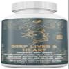 Grass Fed Desiccated Beef Liver & Heart Capsules 2250mg (120 Pills, 750mg Each)  CoQ10 - Energy - Digestion  Heart - Detoxification Non-GMO - Freeze Dried - Pasture Raised Undefatted in New Zealand view 1