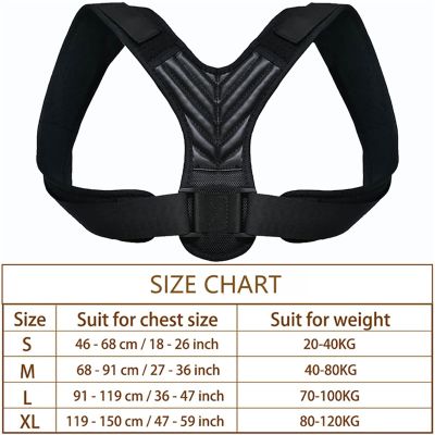 EXENXA New Posture Correction Spine Shoulder Support Correction Band Adjustable Brace Correction Humpback Back Pain Relief (Color : Type B-06, Size : XXXL) good (Type D 01)