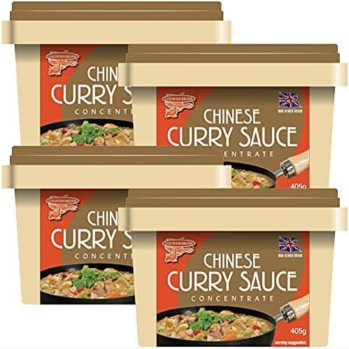 Goldfish Chinese Takeaway Curry Sauce Paste Concentrate 405g Original | Add Flavour to your Dish - (Pack of 4)