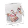 ABOOFAN Christmas Tissue Roll Santa and Elk Printed Toilet Paper for Kitchen Bathroom Holiday Decor Xmas Tissue Roll view 2