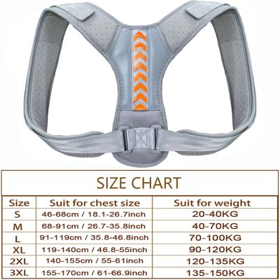 EXENXA New Posture Correction Spine Shoulder Support Correction Band Adjustable Brace Correction Humpback Back Pain Relief (Color : Type B-06, Size : XXXL) good (Type B 06)
