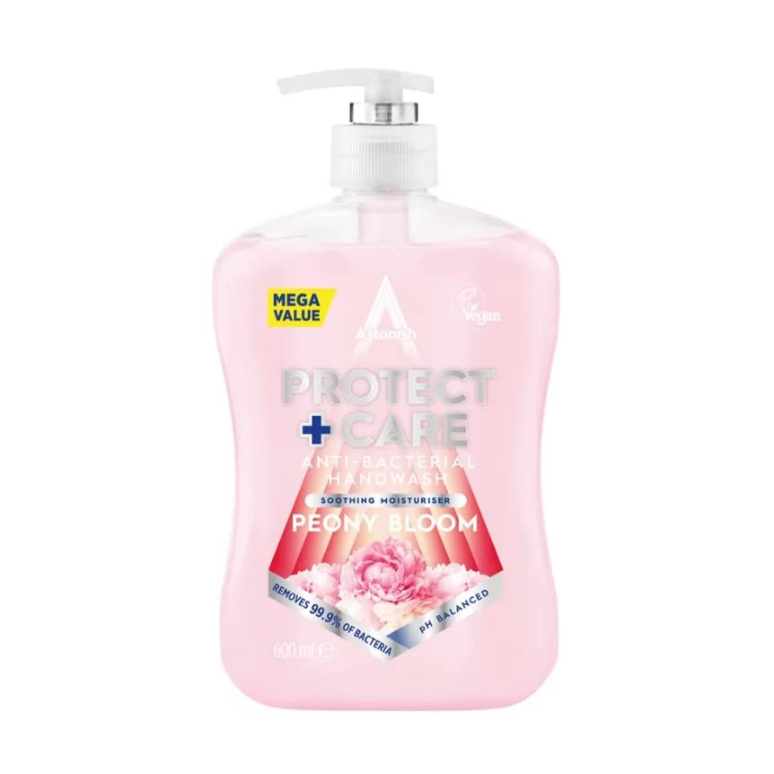 Astonish Anti Bac Handwash 600ml Peony Pink (Pack of 12)