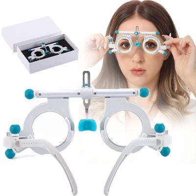 JOSKAA Adjustable Optical Trial Lens Frame,Optical Trial Lens Frame,Eye Optometry Lens Frame,48mm~80mm Adjustable Universal Optical Trial Frame,Can Be Inserted 5 Lenses