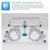 JOSKAA Adjustable Optical Trial Lens Frame,Optical Trial Lens Frame,Eye Optometry Lens Frame,48mm~80mm Adjustable Universal Optical Trial Frame,Can Be Inserted 5 Lenses view 2