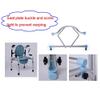 HHUARI Medical Walker/Walking Frame/Adult Toilet Chair/Folding Walking Aid with seat Plate Support 300 pounds The New view 3