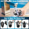 Sakioo Head Shaver, Upgrade 6 in 1 Electric Head Shaver for Bald Men, IPX7 Waterproof Cordless Rotary Razor with LED Display, Face Head Shaver with Nose Hair Sideburns Trimmer view 3