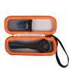 FBLFOBELI EVA Hard Carrying Case Compatible with The Breather Hand-Held Inspiratory Expiratory Muscle Trainer (Orange, Case Only) view 1