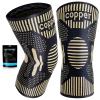 2 Pack Copper Knee Support for Women/Men - Knee Brace Compression Sleeve, Best Knee Sleeves Supports for Arthritis, Meniscus Tear, Knee Joint Pain, MCL, ACL, Running, Sports view 1