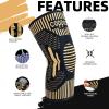2 Pack Copper Knee Support for Women/Men - Knee Brace Compression Sleeve, Best Knee Sleeves Supports for Arthritis, Meniscus Tear, Knee Joint Pain, MCL, ACL, Running, Sports view 2