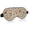 Christmas Monkey Sleep Mask for Men Women Blackout Eye Cover, Soft Lightweight Comfortable Eye Mask with Adjustable Velcro Strap, Blocks Light for Travel Sleep Yoga Nap view 1